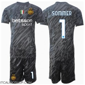 Inter Milan Yann Sommer #1 Portiere Terza Maglia Bambino 2024-25 Manica Corta (+ Pantaloni corti)